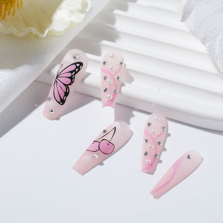 Artistic Butterfly Press-On Nail Set Stornfield