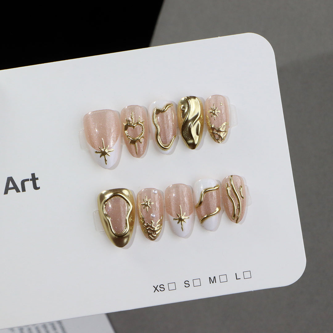 Glamorous Decorative Press-On Nail Set Stornfield