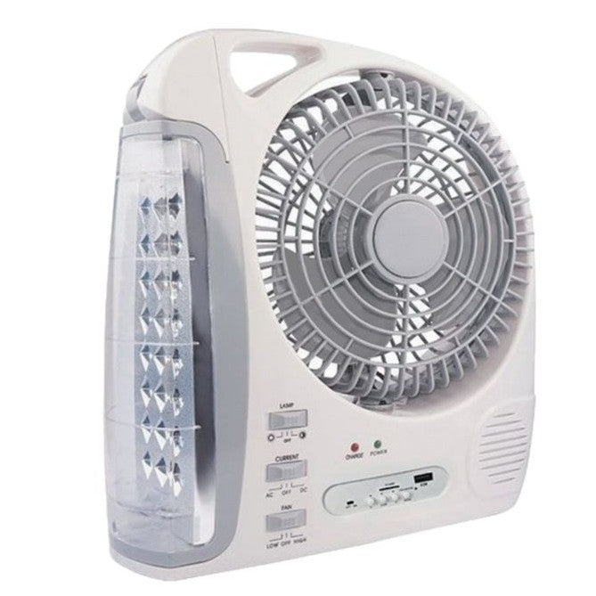 Women's Portable Fan with LED Lamp and USB Connection Stornfield