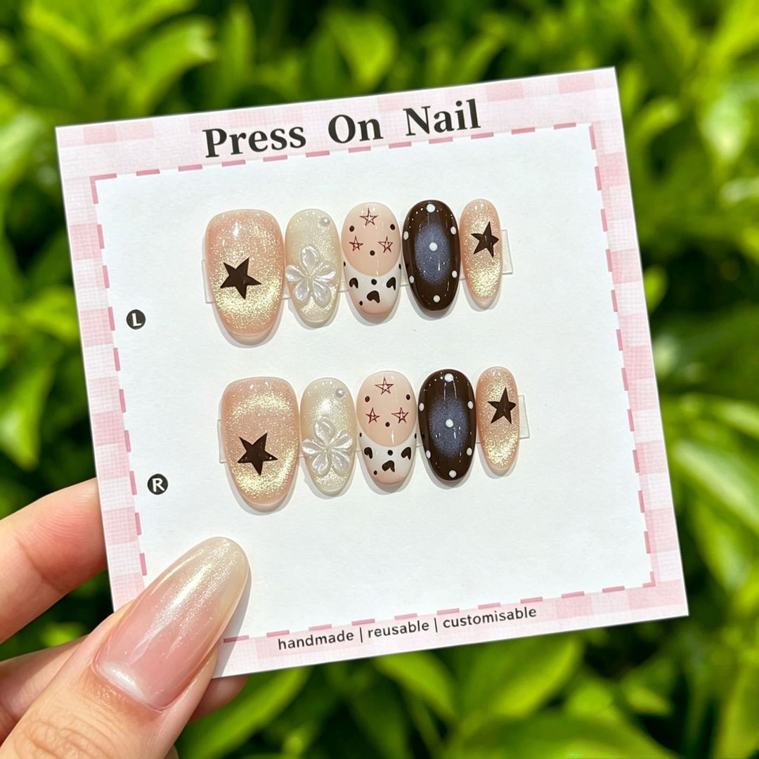Decorative Press-On Nail Art Set  1791773918