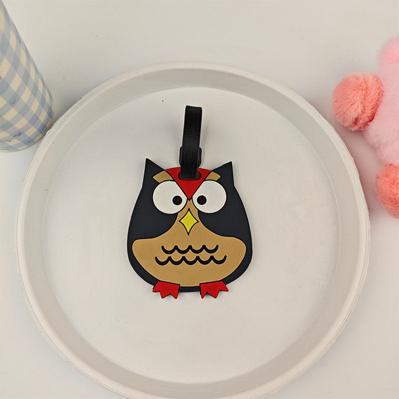 Unisex Playful Owl Luggage Tag Stornfield