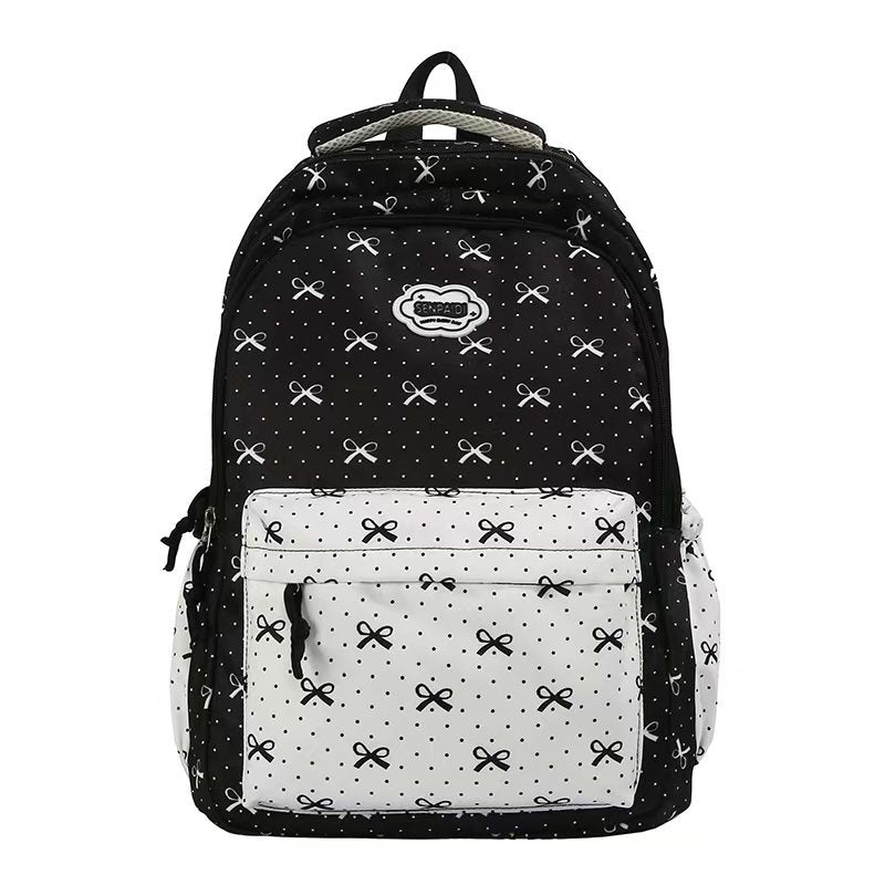 Cute Bow Pattern School Backpack Stornfield