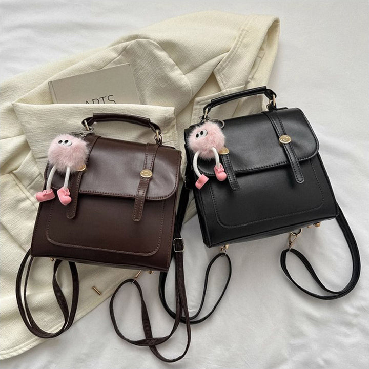 Textured Vegan Leather Satchel Stornfield