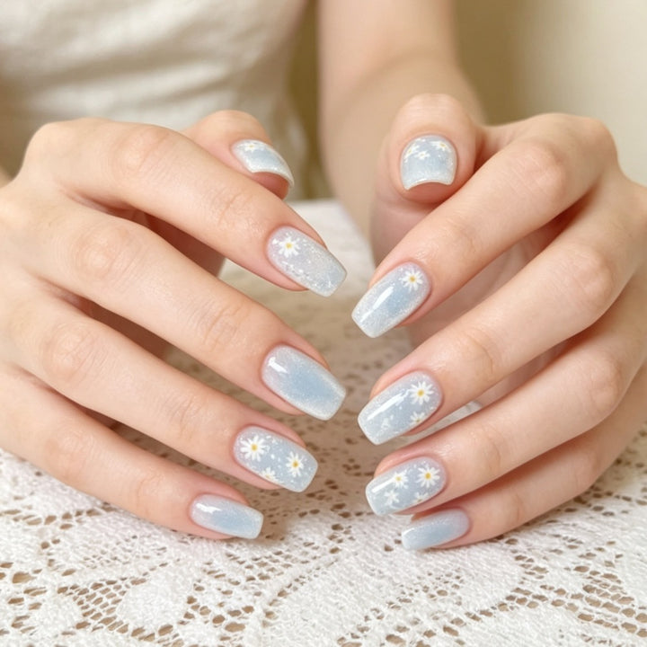 Artistic Floral Print Press-On Nail Set Stornfield