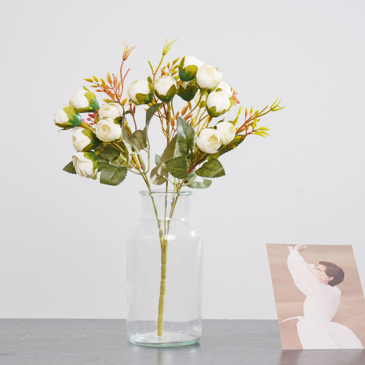 Lifelike Floral Rose Stem Arrangement