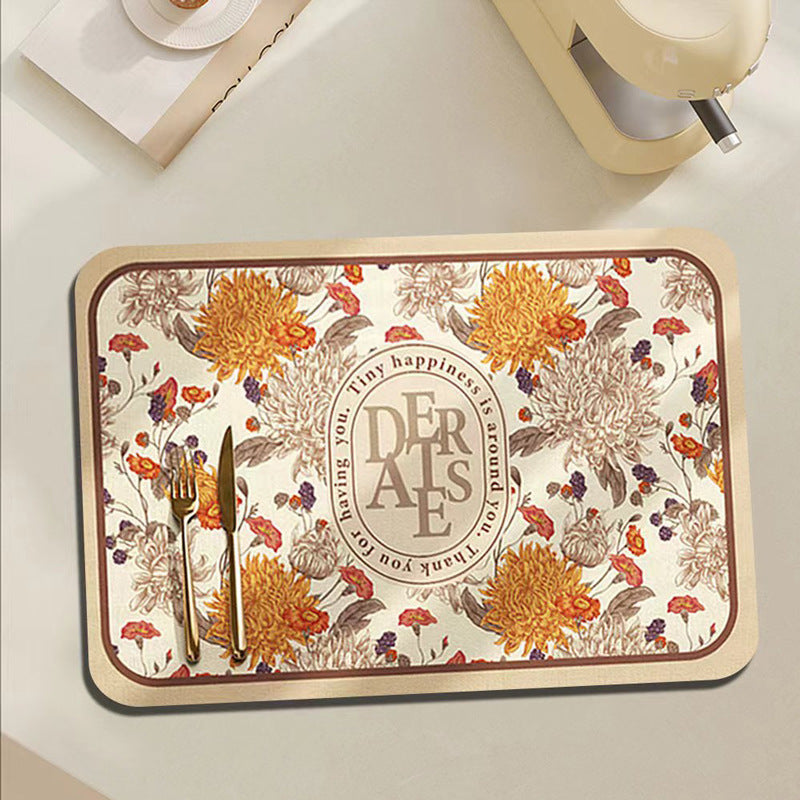 Floral Decorative Kitchen Mat Stornfield