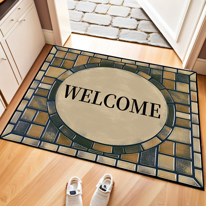 Decorative Stone Pattern Door Mat