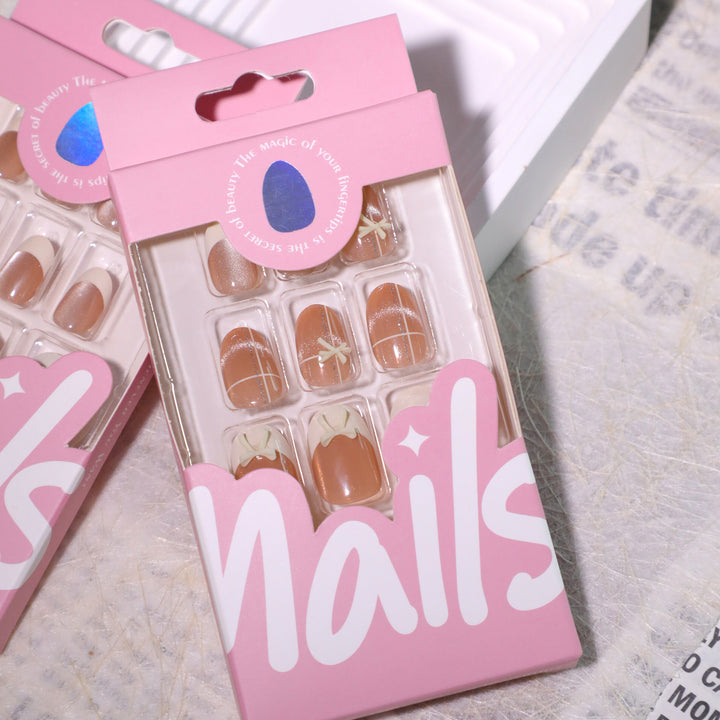 Elegant Artificial Nail Art with Delicate Floral Designs Stornfield