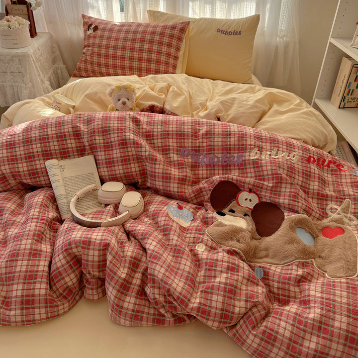 Playful Quilted Bed Cover Set