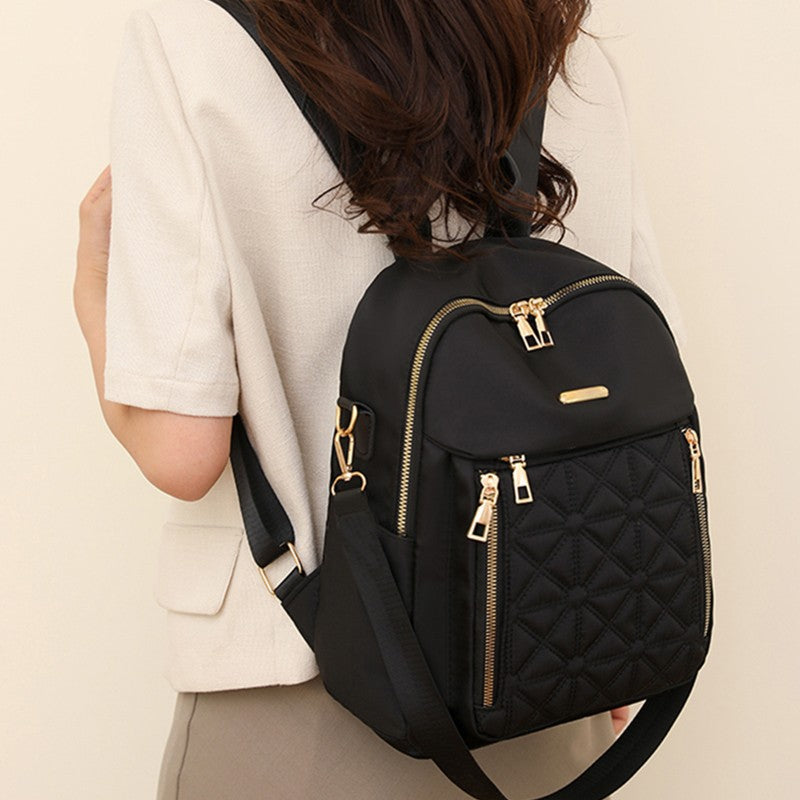 Stylish Quilted Nylon Backpack Stornfield
