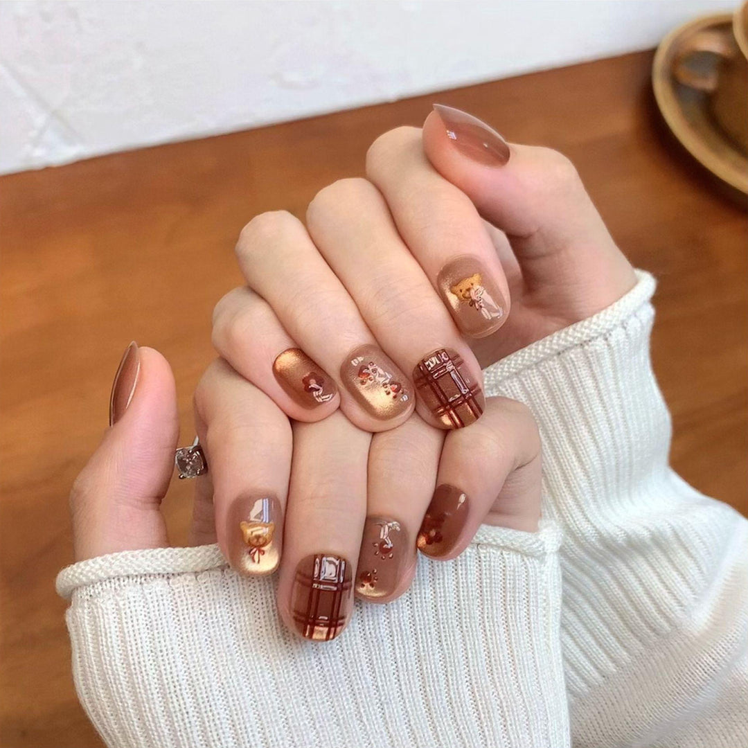 Premium Glittering Press-On Nail Extensions Stornfield
