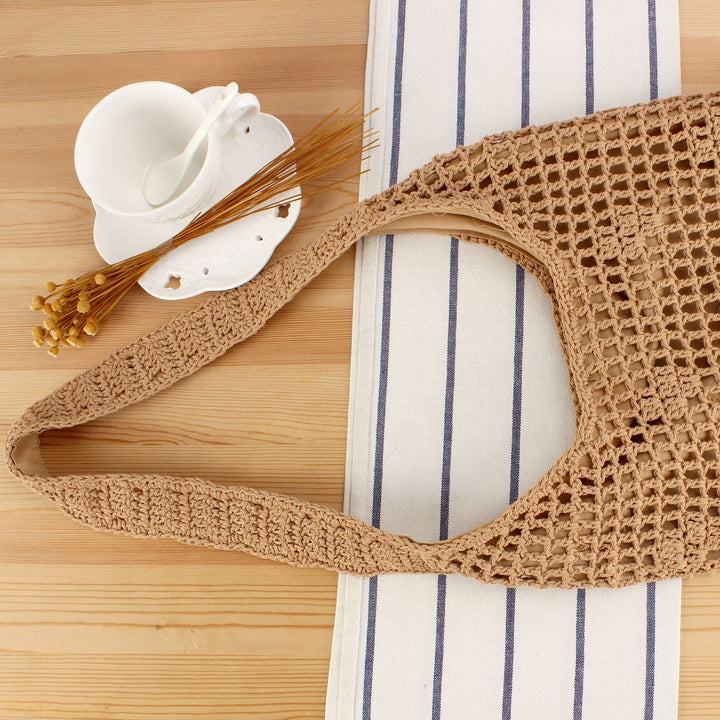Handbag Made of Handwoven Natural Material Stornfield