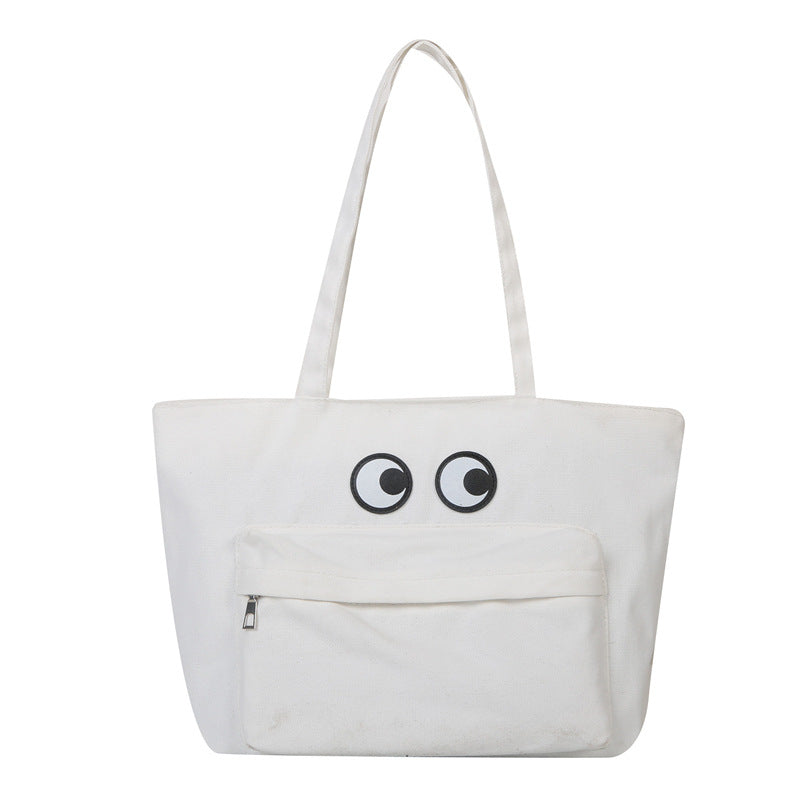 Fun Eye-Embellished Tote Bag