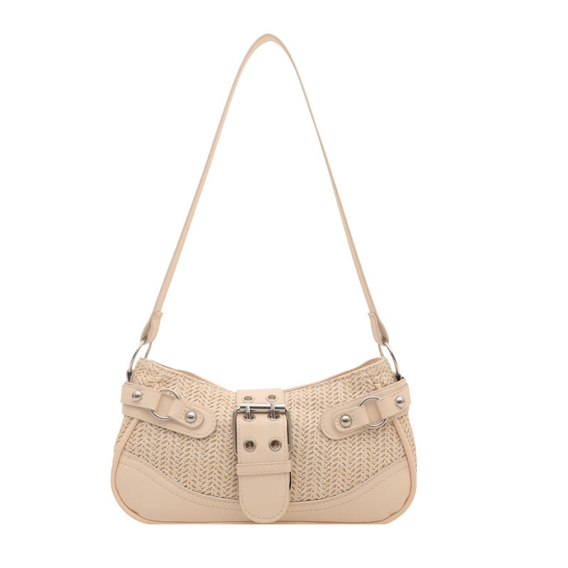 Textured Woven Handbag