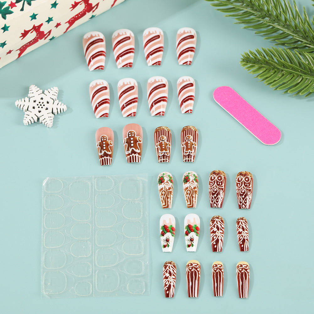 Artificial nails with Christmas design Stornfield