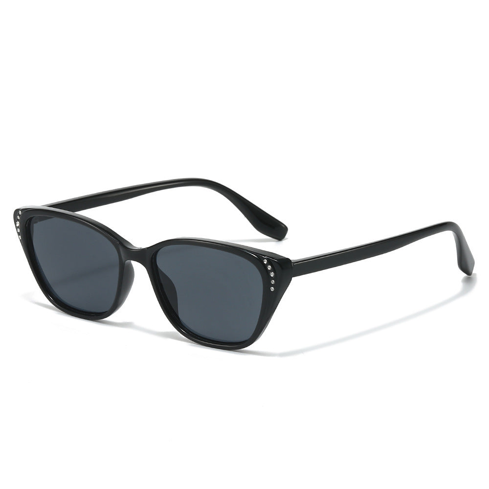 Statement Cat-Eye Sunglasses with Rhinestone Accents Stornfield