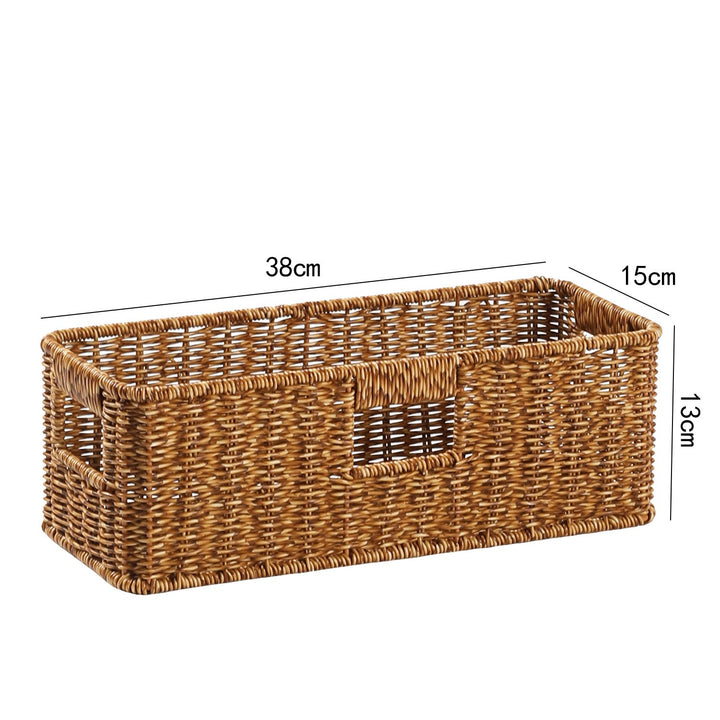 Handcrafted Rectangular Wicker Storage Bin Stornfield