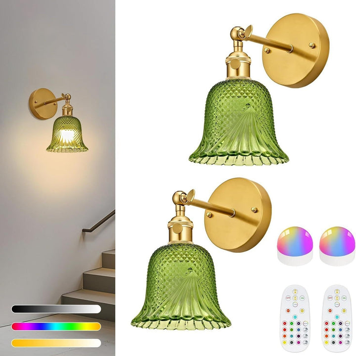 Crystal Glass Wall Sconce