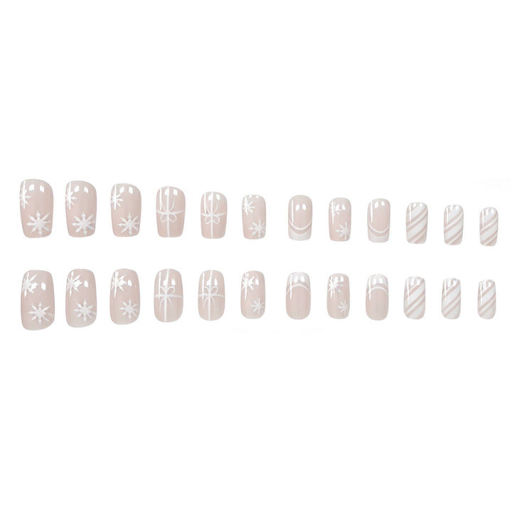 Elegant Holiday-Themed Nail Art Extensions Stornfield