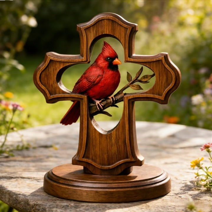 Decorative cross figure with Cardinal Stornfield