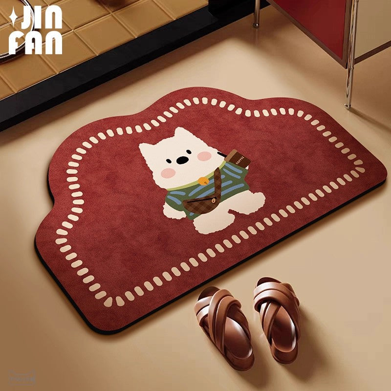 Playful Dog-Themed Area Rug