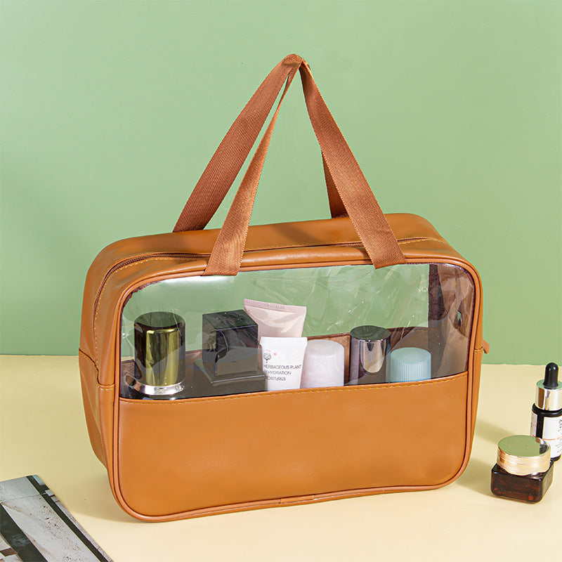 Cosmetic bag with transparent compartments Stornfield