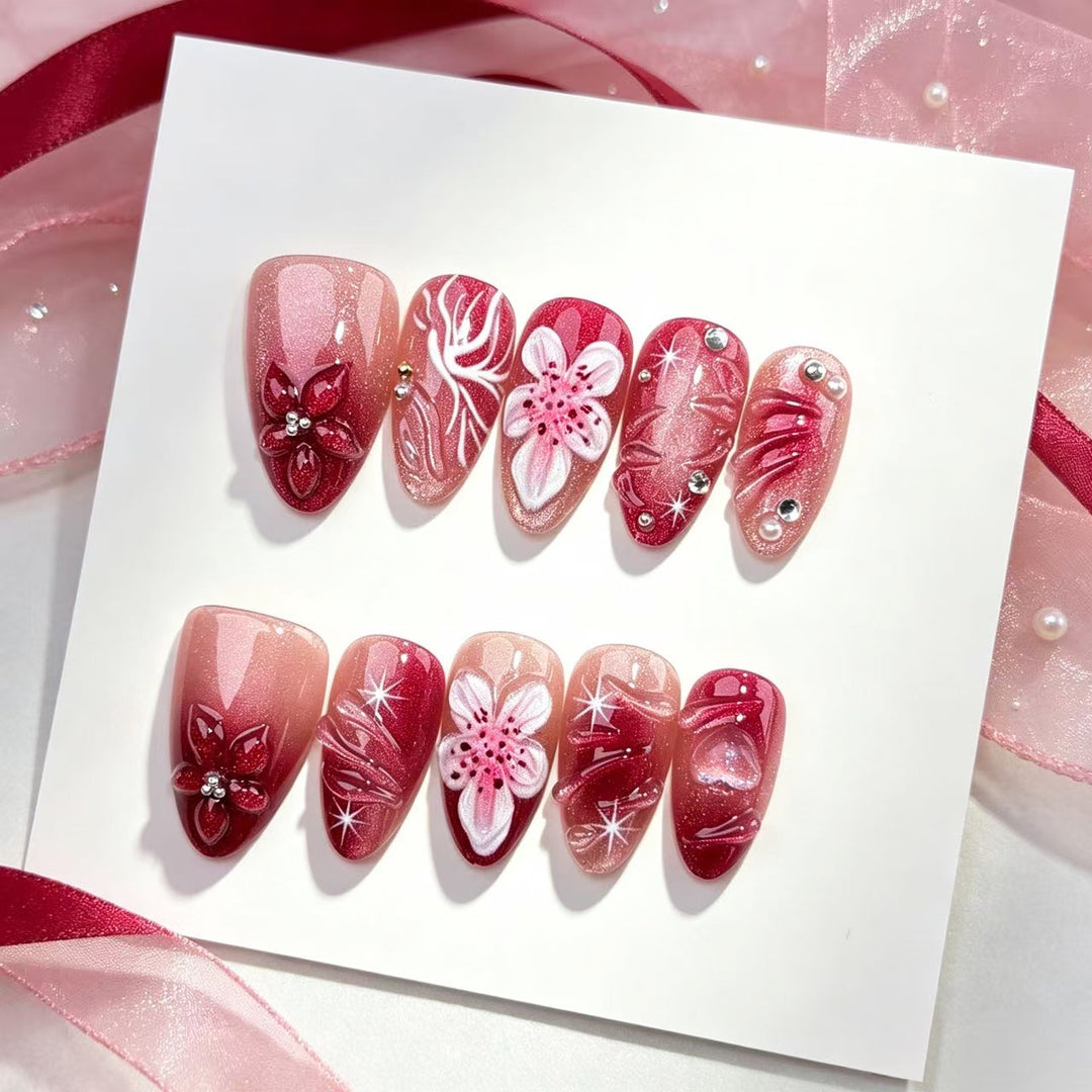 Decorative Floral Nail Art Set