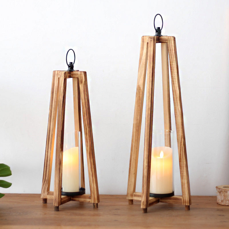 Stylish lantern made of wood Stornfield