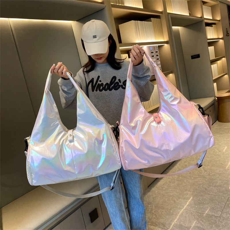 Iridescent Multi-Pocket Travel Tote Bag Stornfield