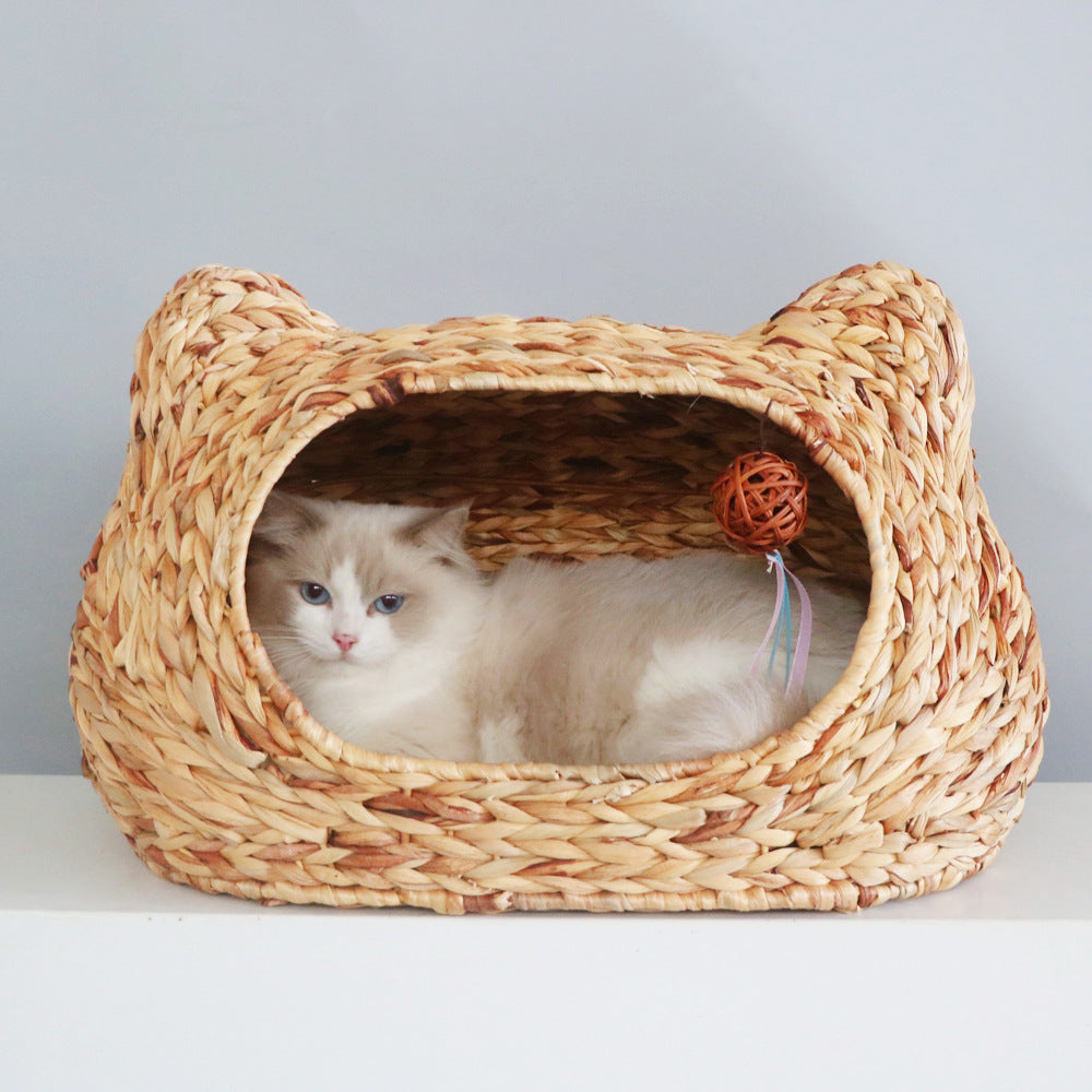 Cozy cat basket with ear design Stornfield