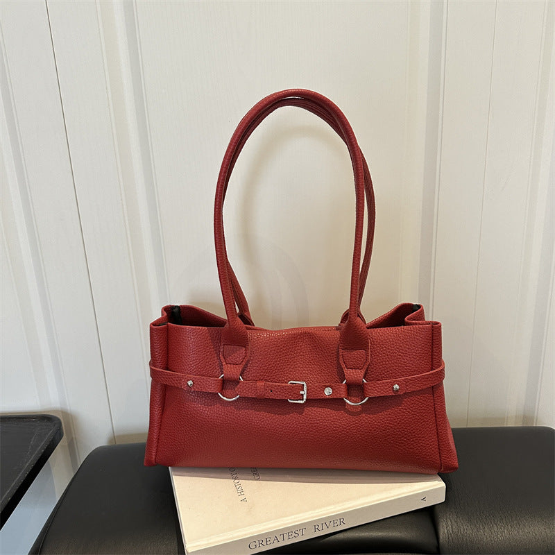 Structured Leather Handbag