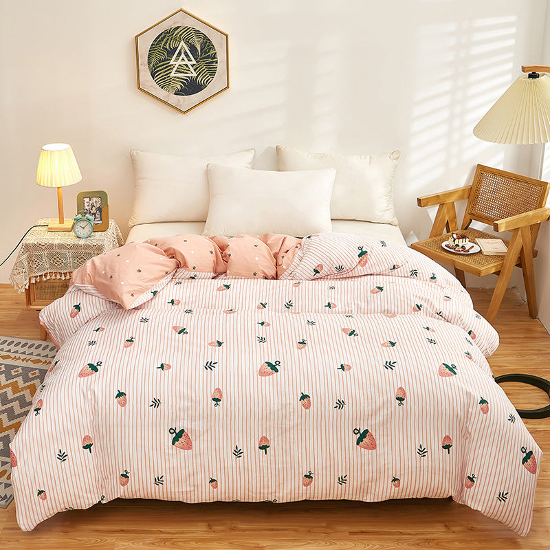 Plaid Patterned Quilted Comforter Set