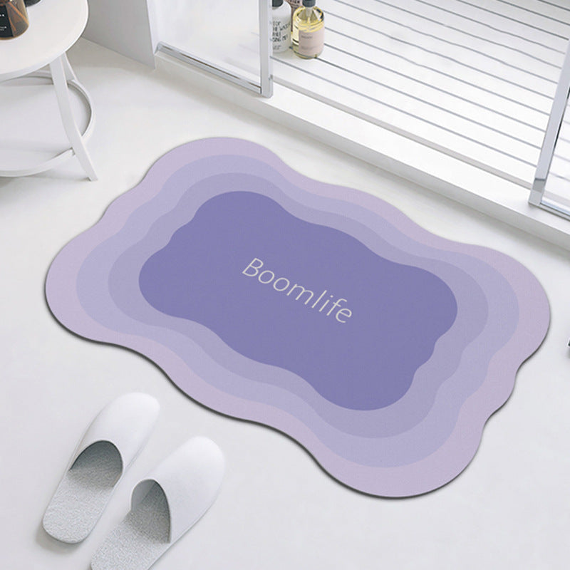Contemporary Non-Slip Bathroom Mat