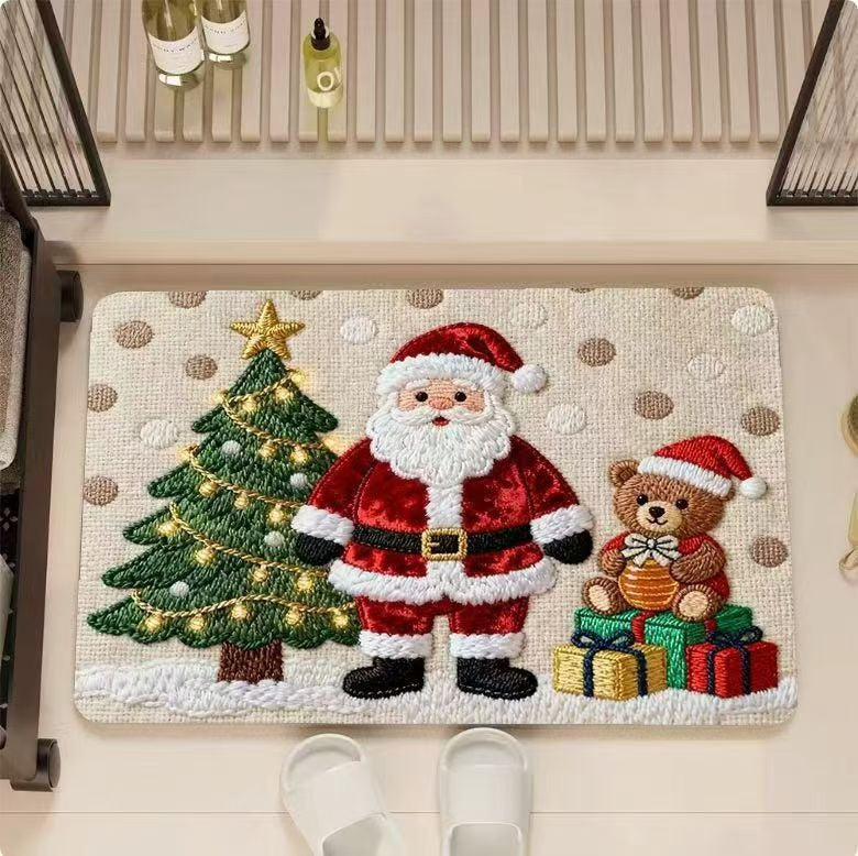Whimsical Holiday-Themed Bath Mat