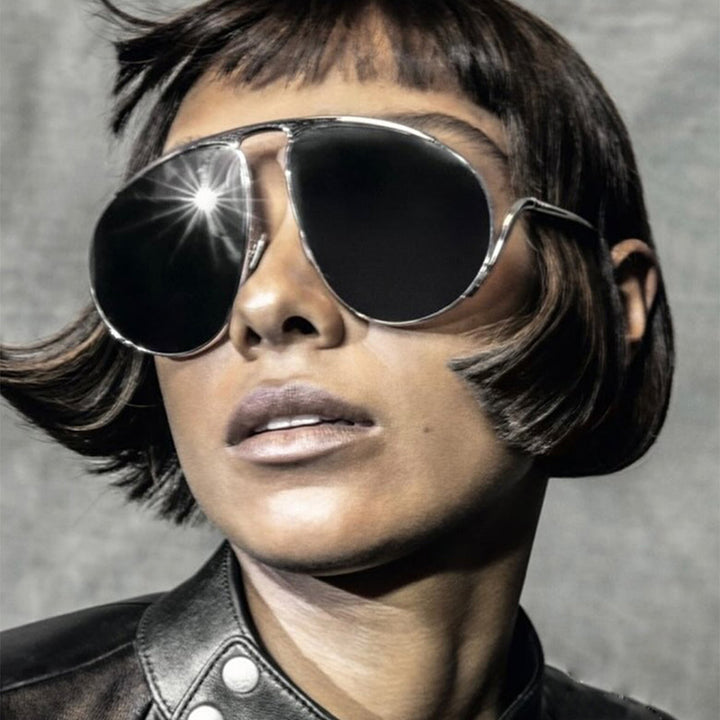 Ladies fashionable pilot sunglasses with polarized lenses and elegant metal frame Stornfield