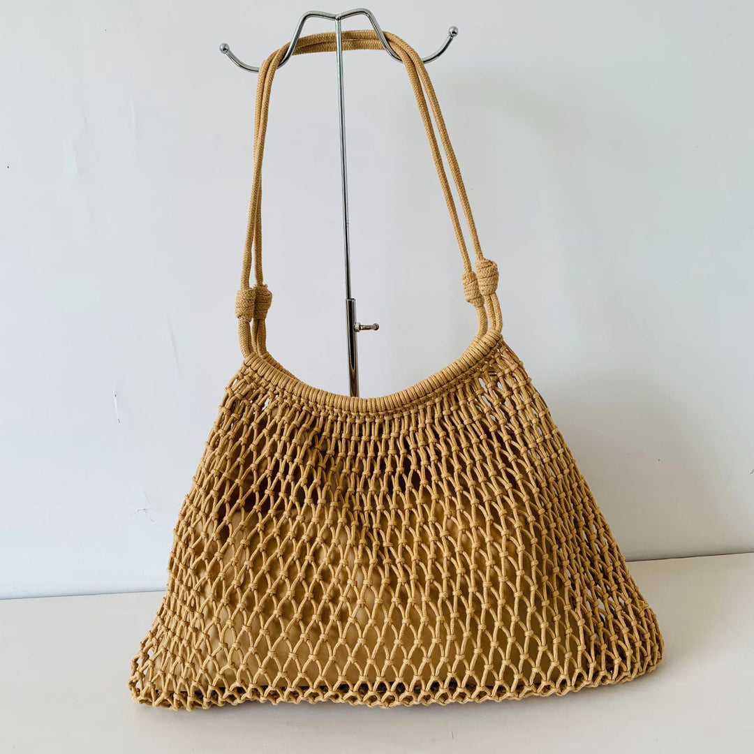 Mesh Beach Tote with Adjustable Drawstring Stornfield