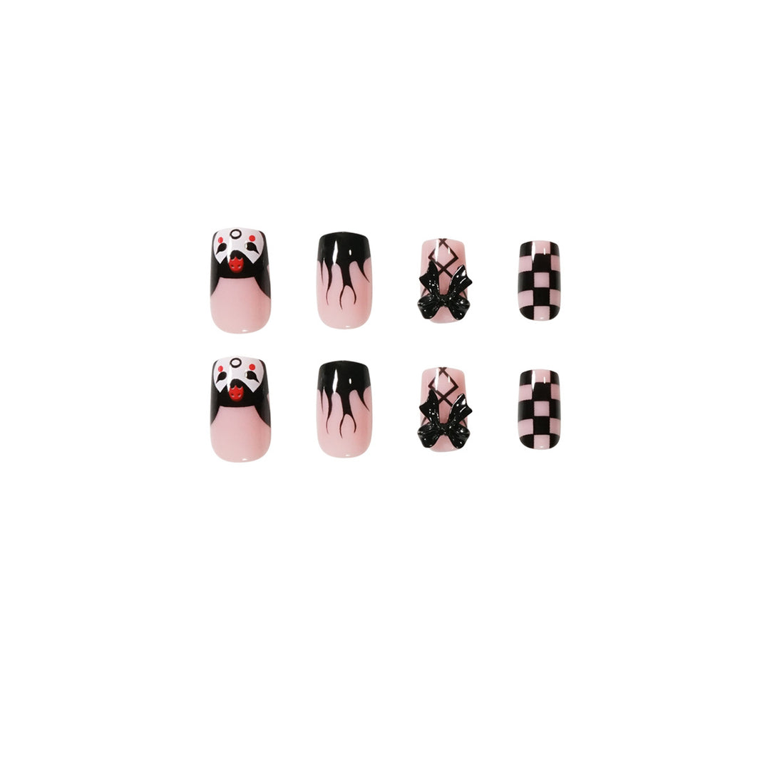 Artistic Nail Extensions with Whimsical Design Stornfield