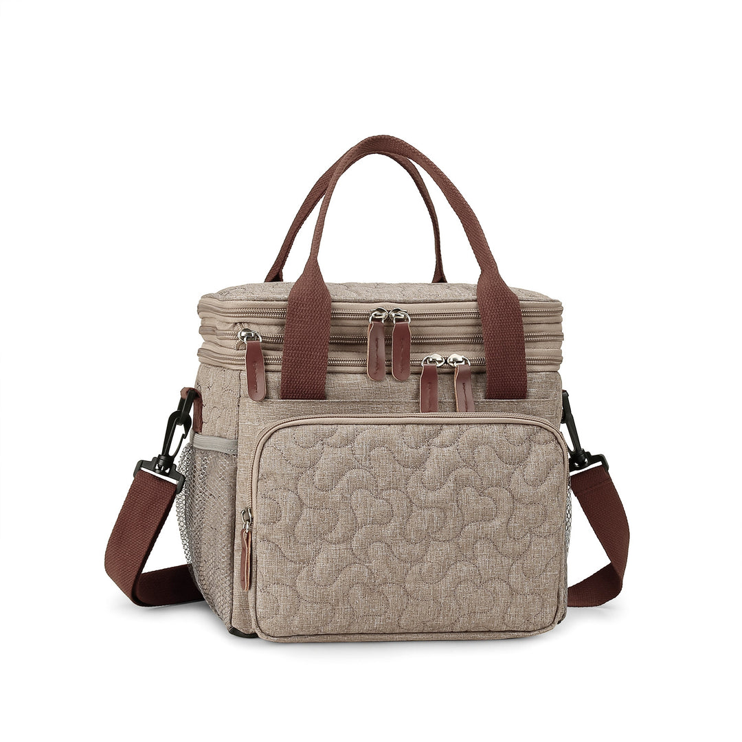 Cooler bag with insulated compartments and reinforced carrying system Stornfield