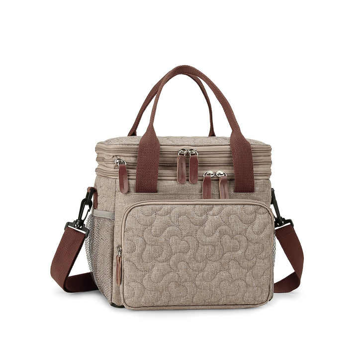 Cooler bag with insulated compartments and reinforced carrying system Stornfield