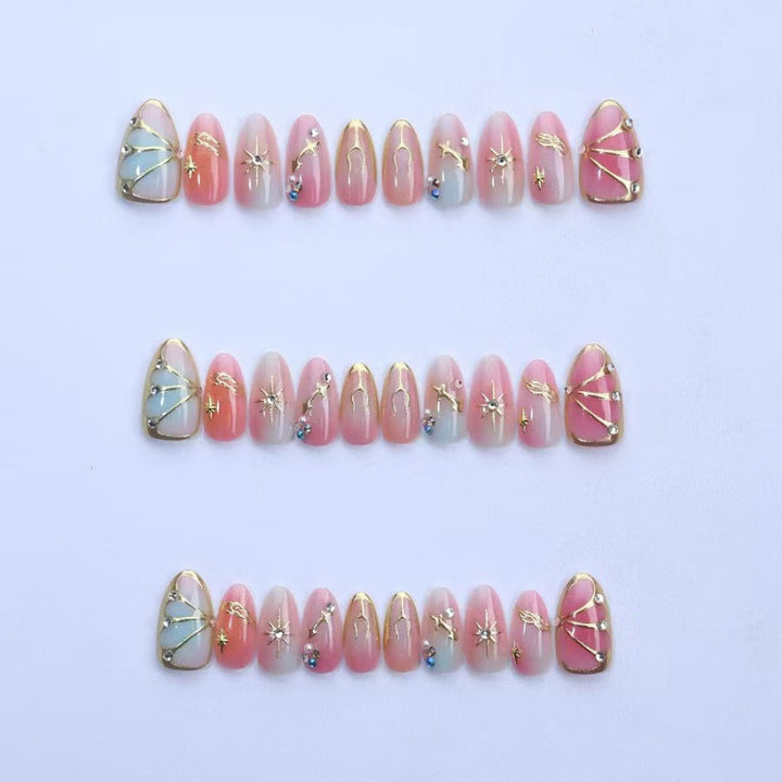 Artistic Decorative Press-On Nail Collection