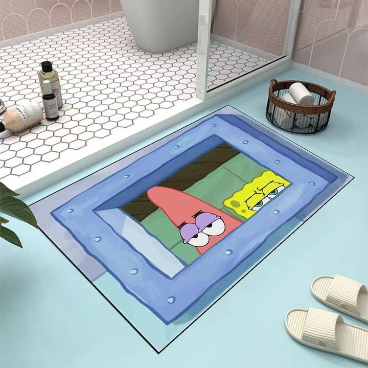 Cartoon Character Bath Mat for Home