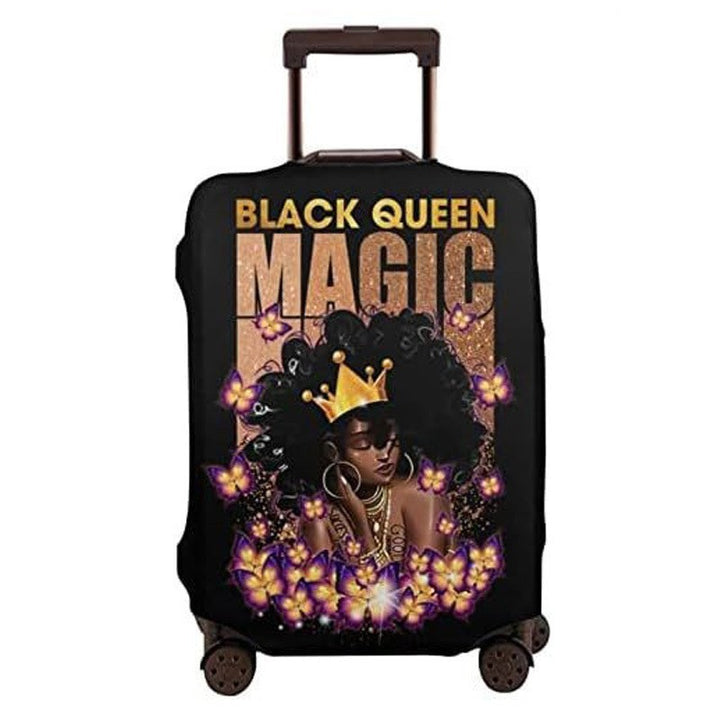 Women's hard-shell suitcase with unique skull and rose design Stornfield