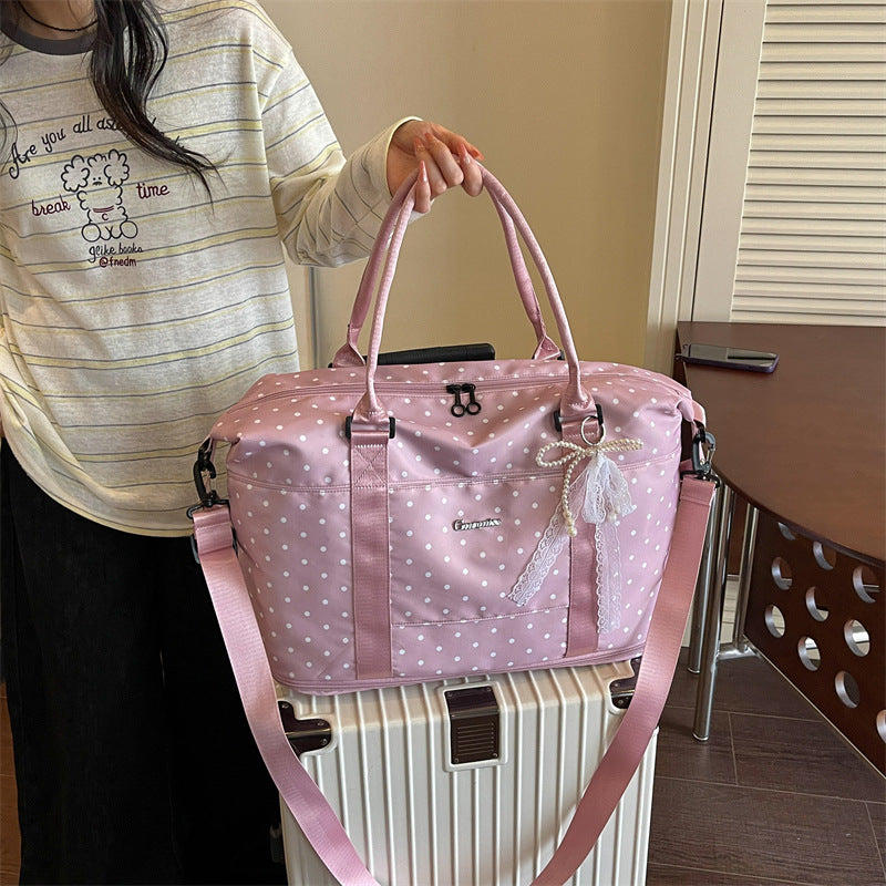Stylish Polka Dot Weekend Duffel Bag Stornfield