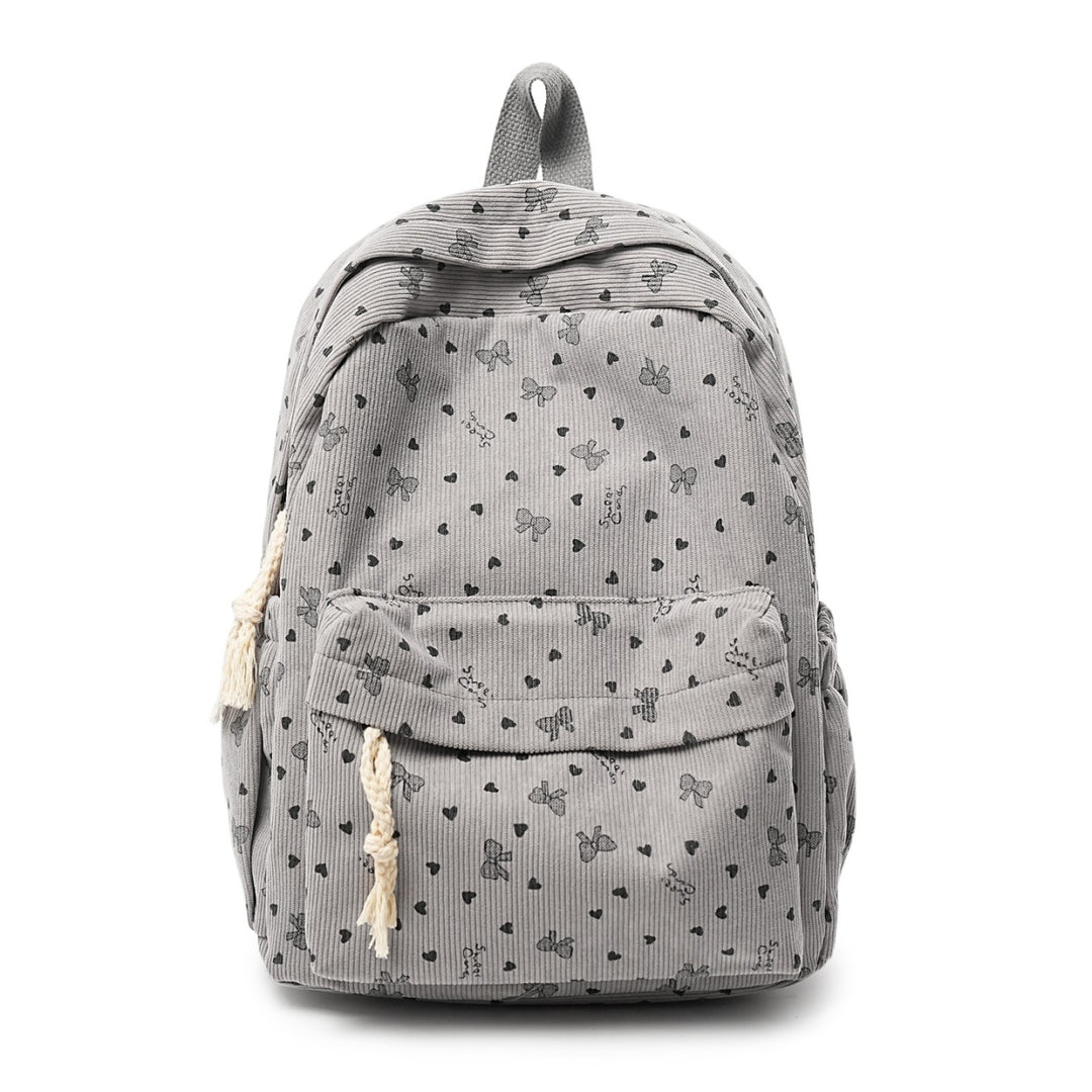 Backpack Made of High-Quality Cord with Playful Applications Stornfield