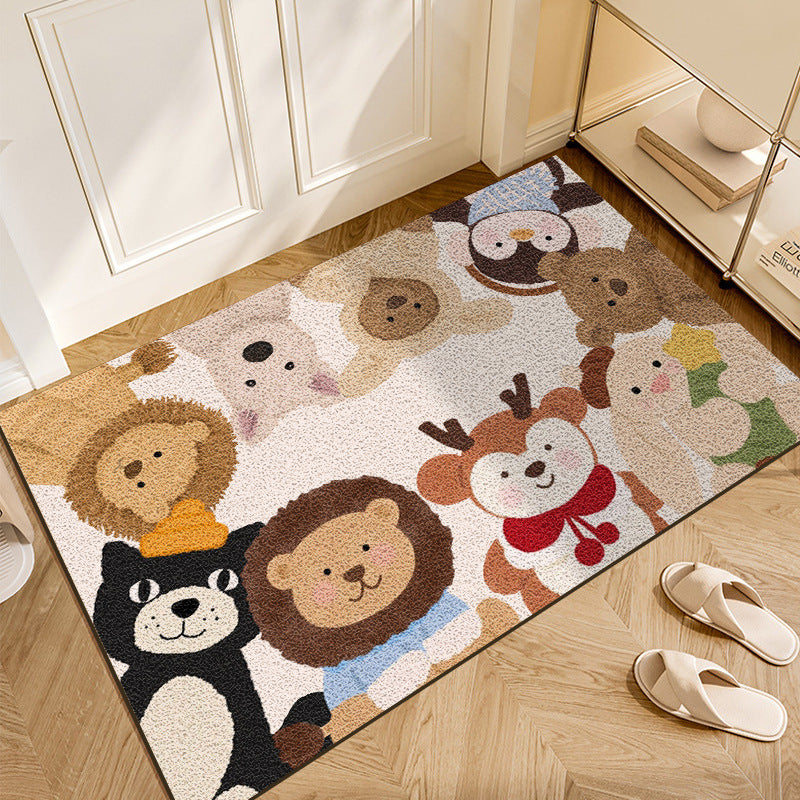 Playful Animal Themed Area Rug