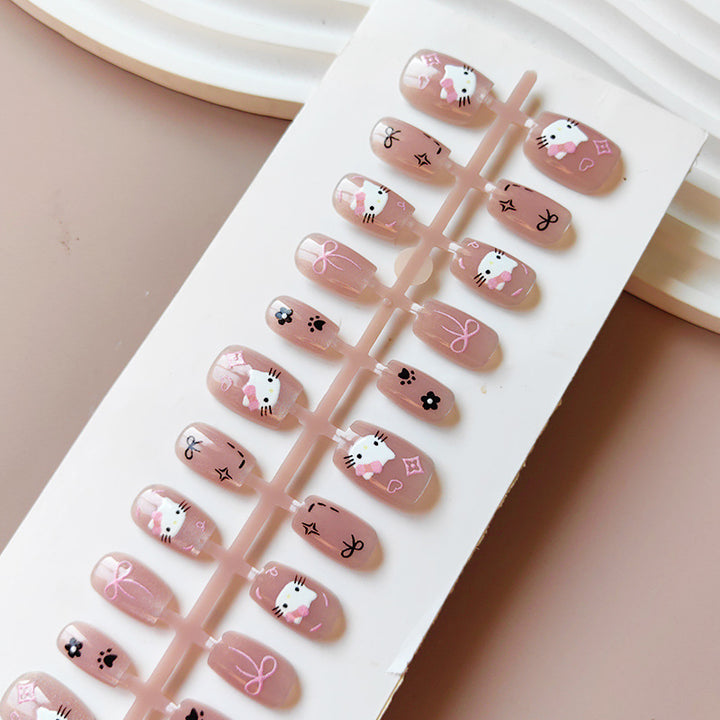 Kawaii Art Fake Nails In Playful Design Stornfield