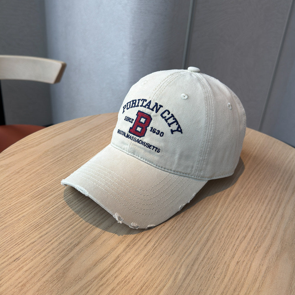 Men's Distressed Cotton Baseball Cap Stornfield 1784270269