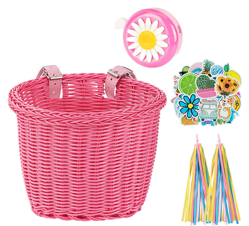 Decorative Woven Bicycle Storage Basket Stornfield