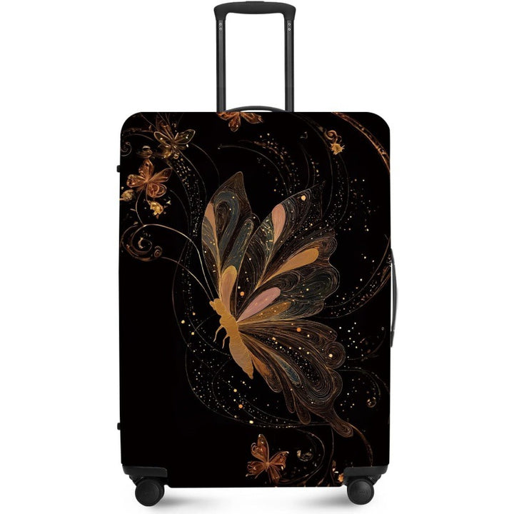 Unisex nan elastic suitcase cover with UV-resistant motif print and zip opening Stornfield