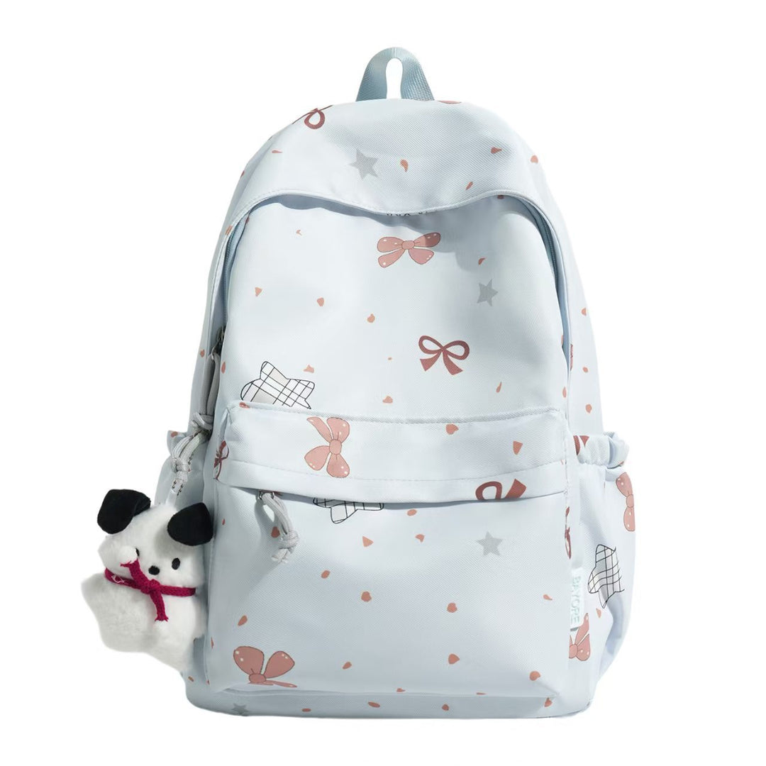 Adorable Bow-Patterned Backpack Stornfield